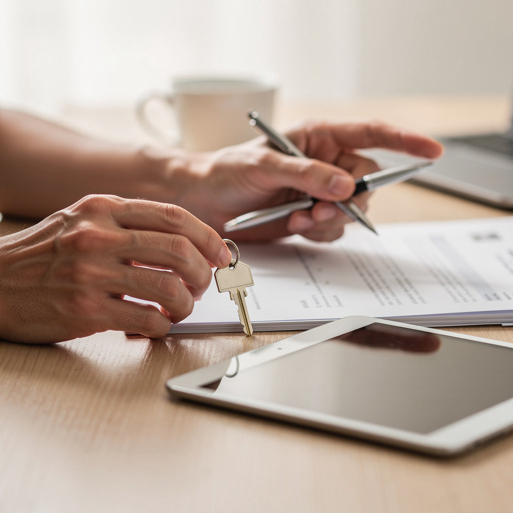 HomeSmart Realty West agent discussing real estate services with clients in San Diego, CA